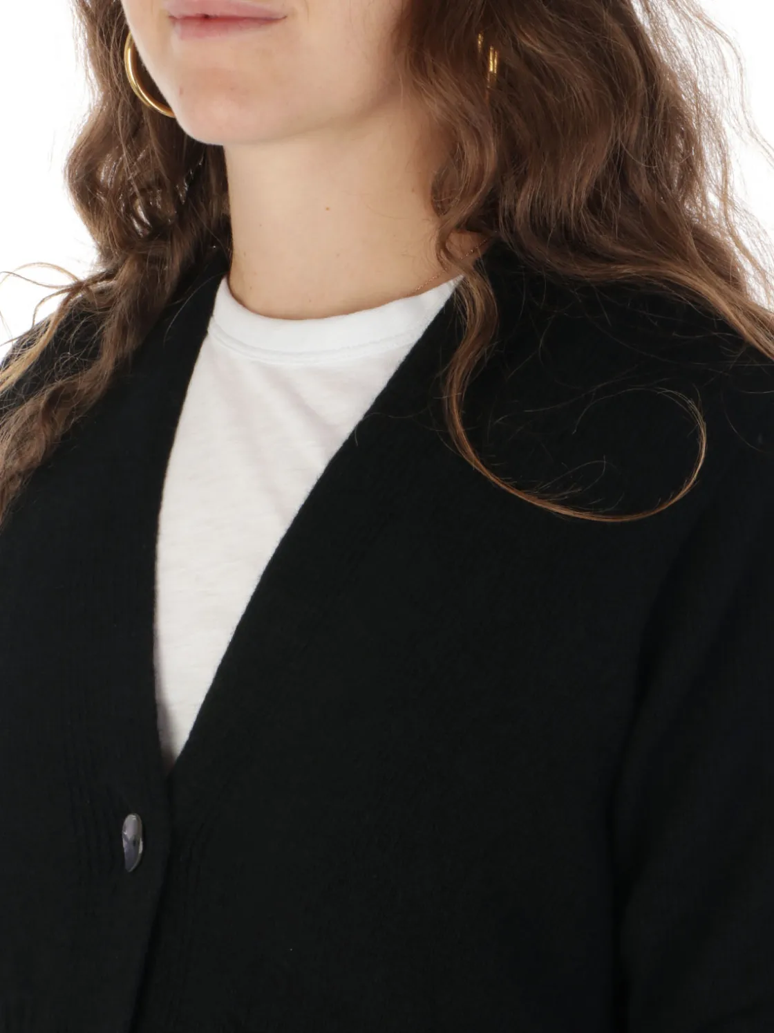 7.1 Settepuntouno | Cardigan Donna Boxy in Lana Merino>Donna Maglie