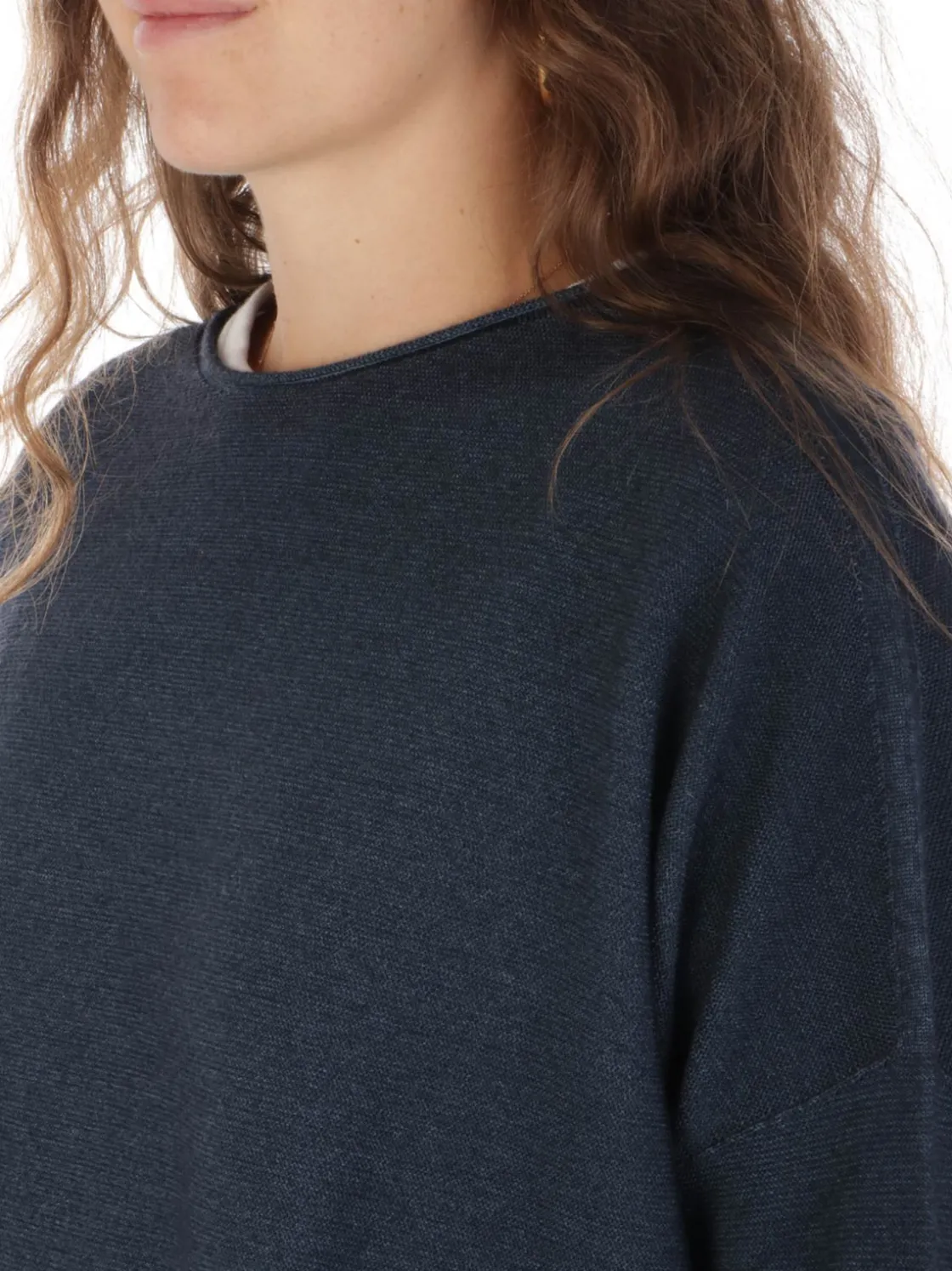 7.1 Settepuntouno | Maglia Donna Boxy in Lana Merino>Donna Maglie