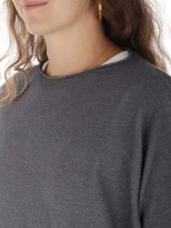 7.1 Settepuntouno | Maglia Donna Boxy in Lana Merino><noscript><img width=