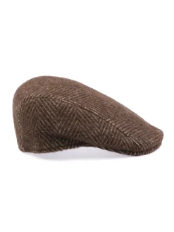 Alfonso D'Este | Coppola Uomo in Lana Vergine Harringbone>Uomo Cappelli