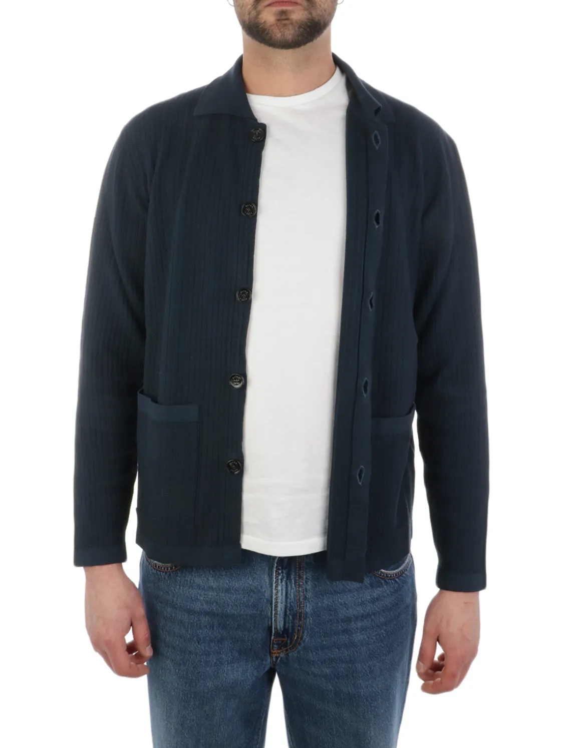 Altea | Cardigan Uomo in Cotone Jacquard>Uomo Maglie