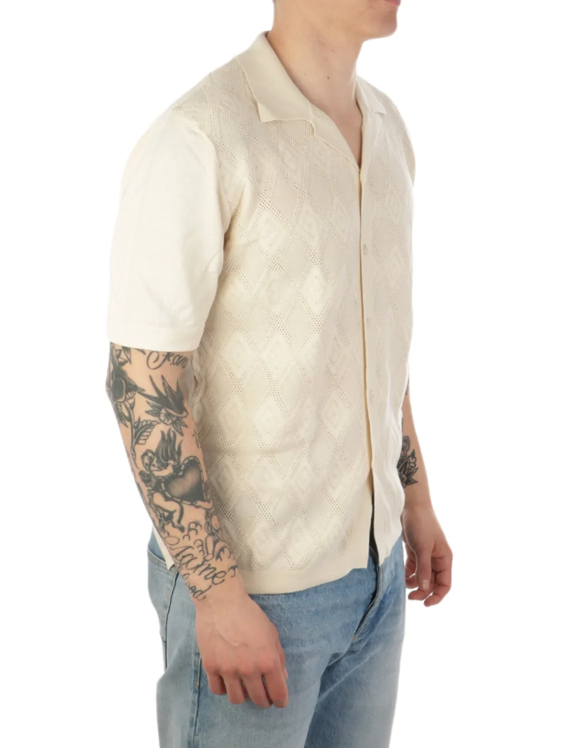 Altea | Maglia Uomo Crochet a Rombi>Uomo Polo