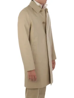 Aquascutum | Cappotto Uomo Foderato in Cotone>Uomo Cappotti E Trench