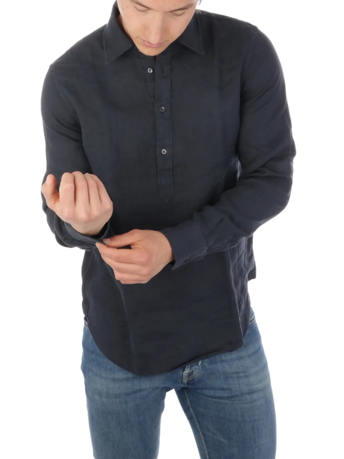 Aspesi | Camicia Uomo in Lino 3 Bottoni>Uomo Camicie