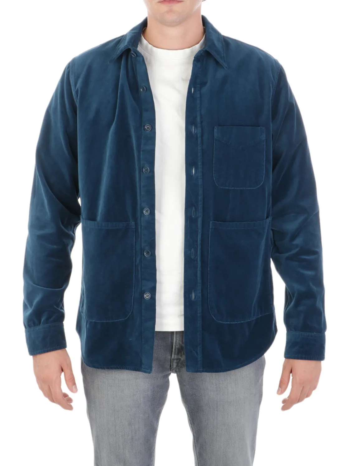 Aspesi | Overshirt Uomo in Velluto di Cotone>Uomo Camicie