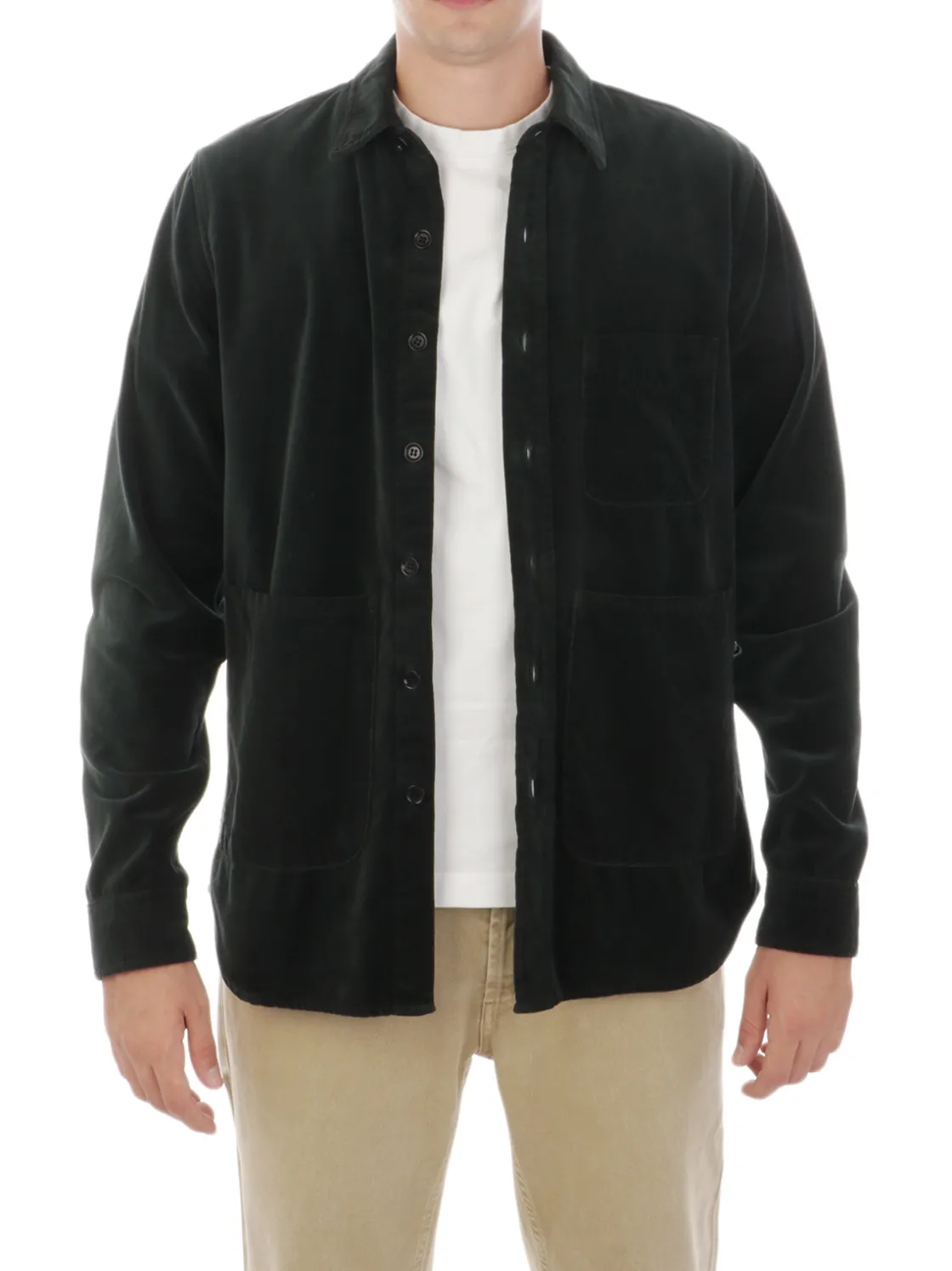 Aspesi | Overshirt Uomo in Velluto di Cotone>Uomo Camicie