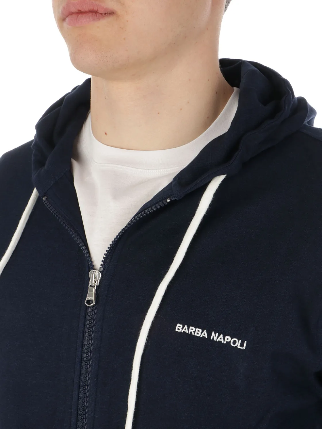 Barba | Felpa Uomo Full Zip in Cotone>Uomo Felpe