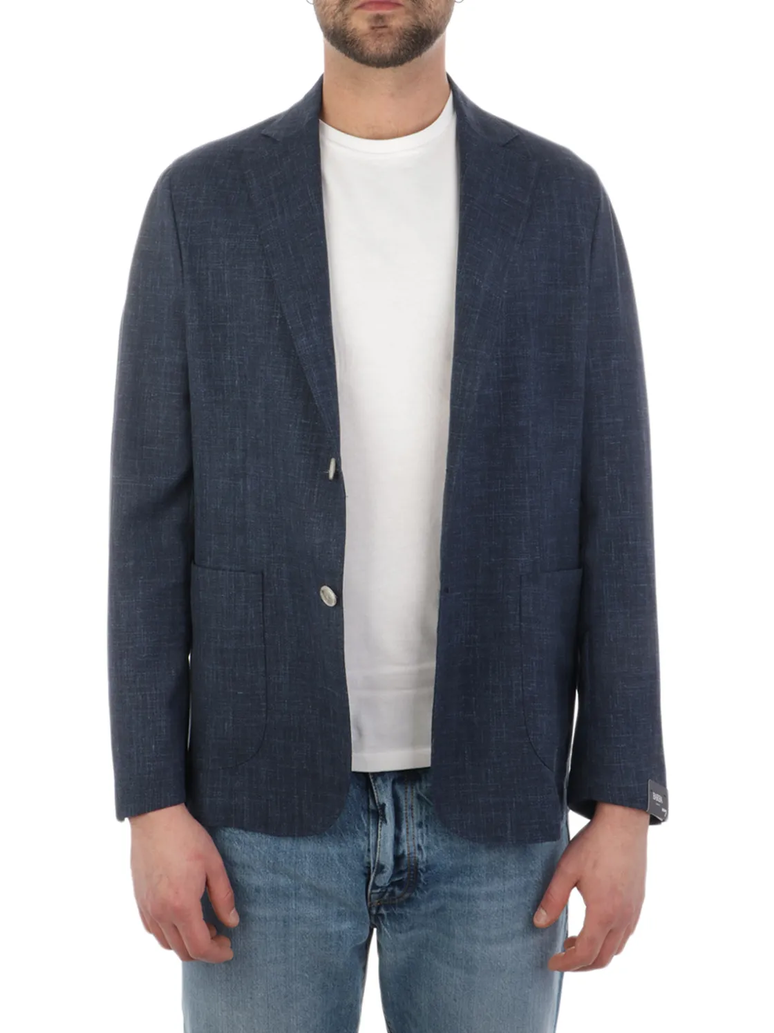 Barba | Giacca Uomo Easy in Lana e Seta>Uomo Blazer E Giacche