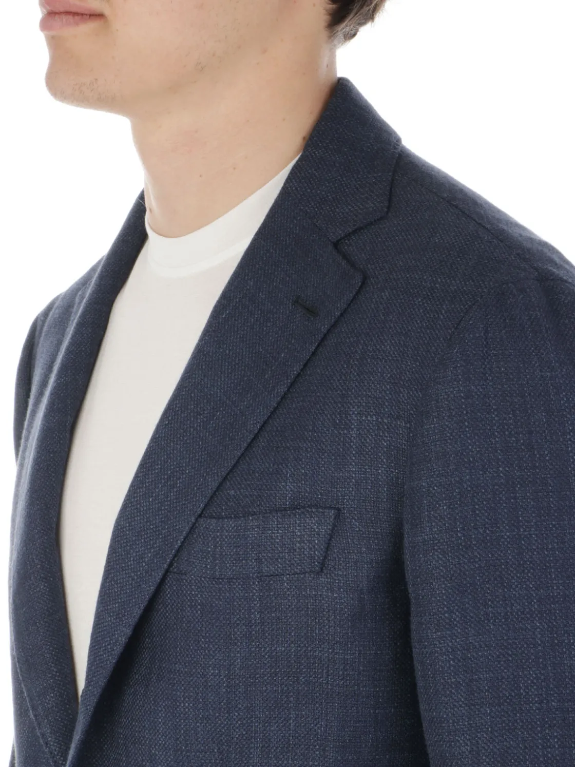 Barba | Giacca Uomo Jimmy in Lana Seta e Lino>Uomo Blazer E Giacche