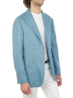 Barba | Giacca Uomo Jimmy in Lana Seta e Lino>Uomo Blazer E Giacche