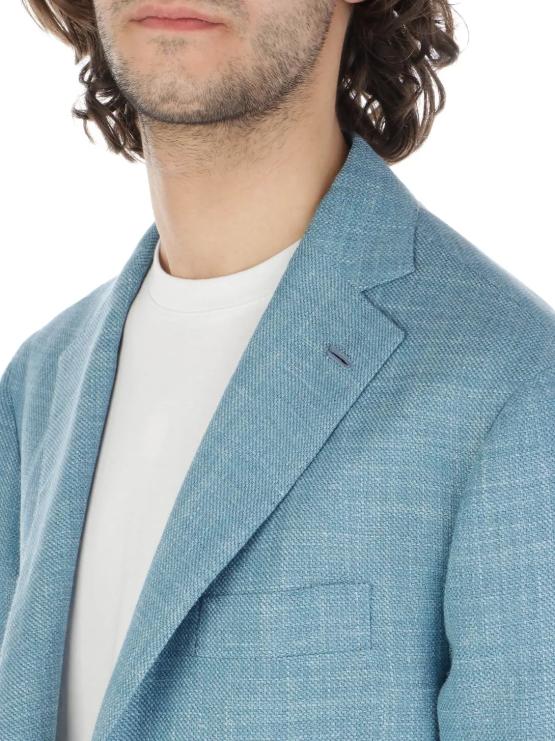 Barba | Giacca Uomo Jimmy in Lana Seta e Lino>Uomo Blazer E Giacche
