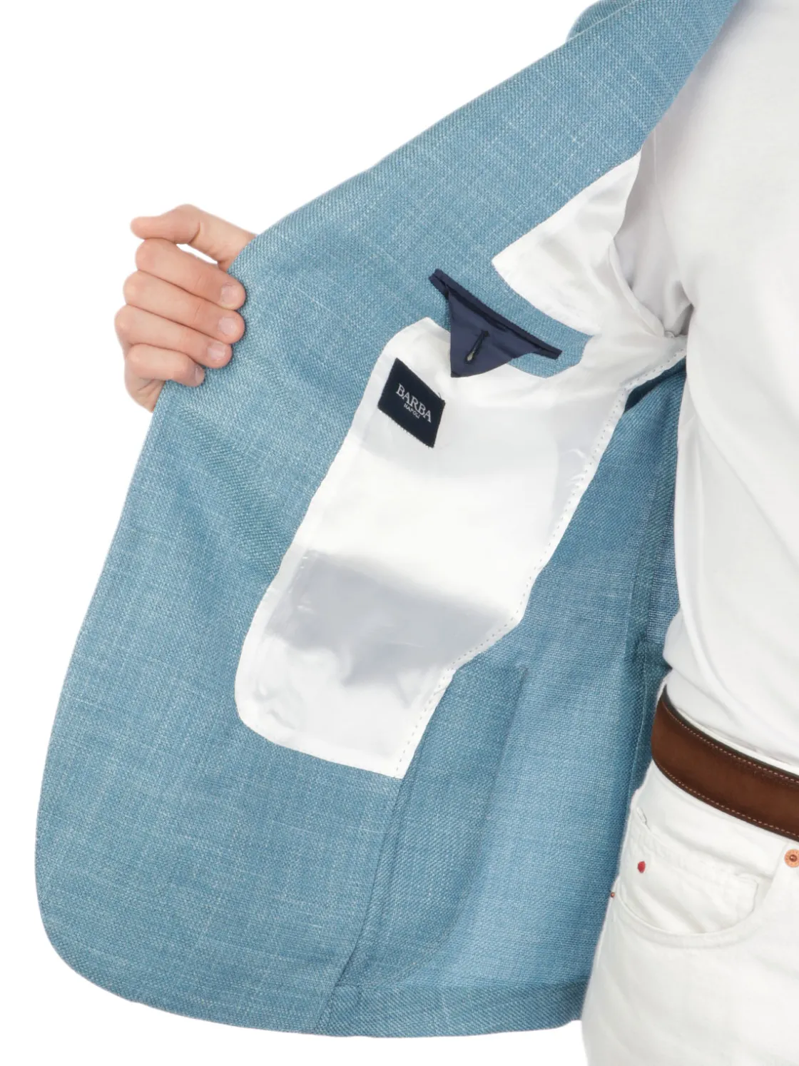 Barba | Giacca Uomo Jimmy in Lana Seta e Lino>Uomo Blazer E Giacche