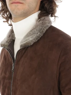 Barba | Giubbotto Uomo Wolf in Suede><noscript><img width=
