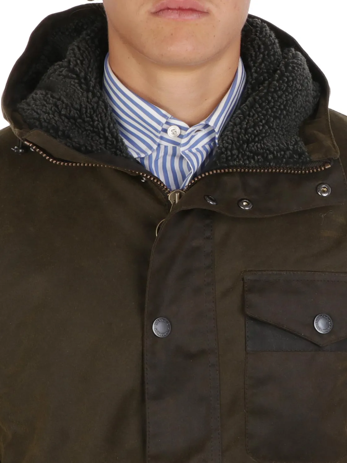 Barbour International BARBOUR | Giubbotto Uomo Kevlar Wax>Uomo Giubbotti E Piumini