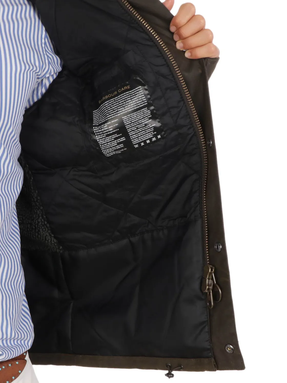 Barbour International BARBOUR | Giubbotto Uomo Kevlar Wax>Uomo Giubbotti E Piumini