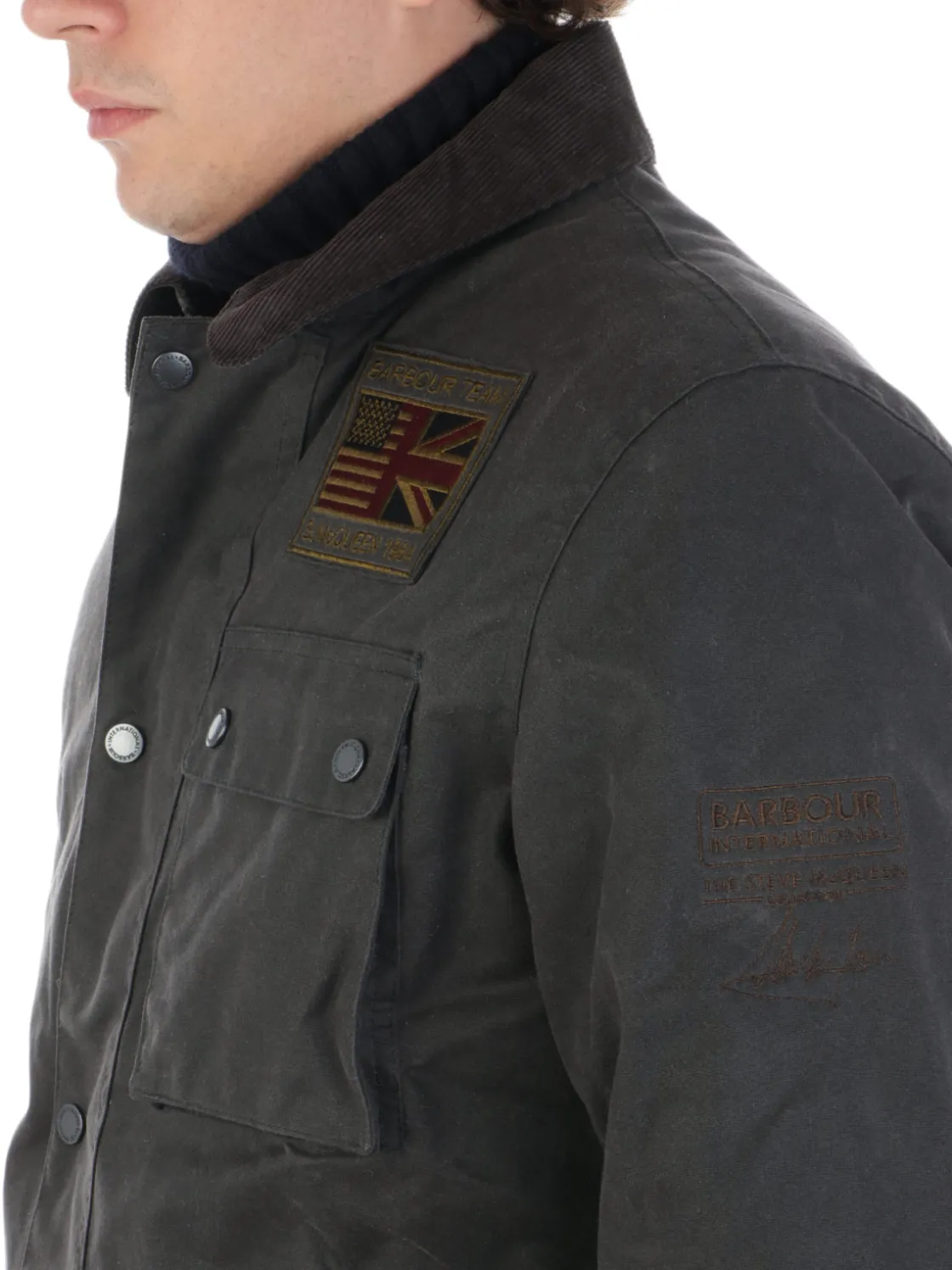 Barbour International | Giacca Uomo Cerata Workers>Uomo Giubbotti E Piumini