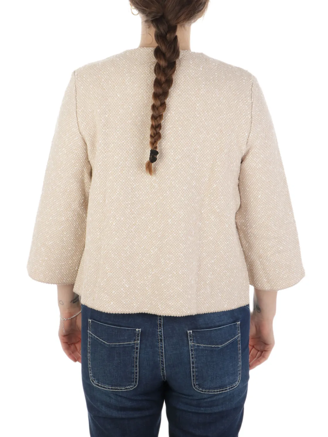 Base | Chanellina Donna in Tweed di Cotone>Donna Maglie