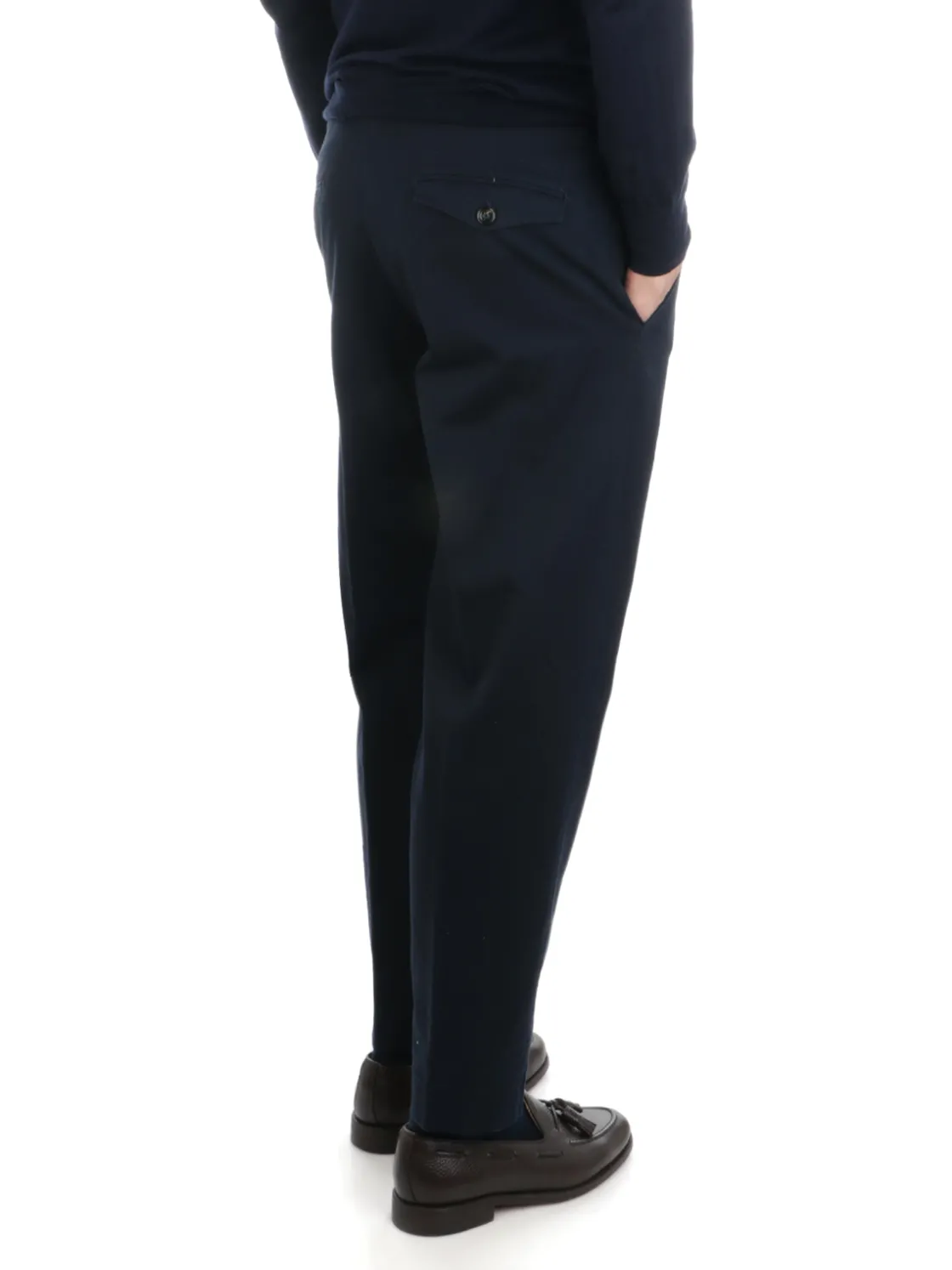 Berwich | Pantalone Chino Uomo Lucano Crop>Uomo Pantaloni