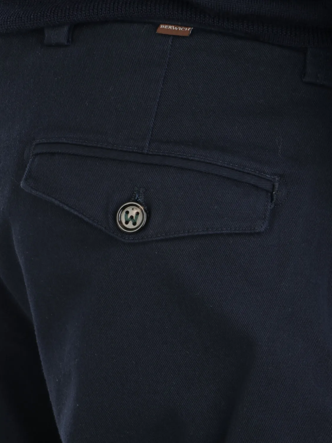 Berwich | Pantalone Chino Uomo Lucano Crop>Uomo Pantaloni