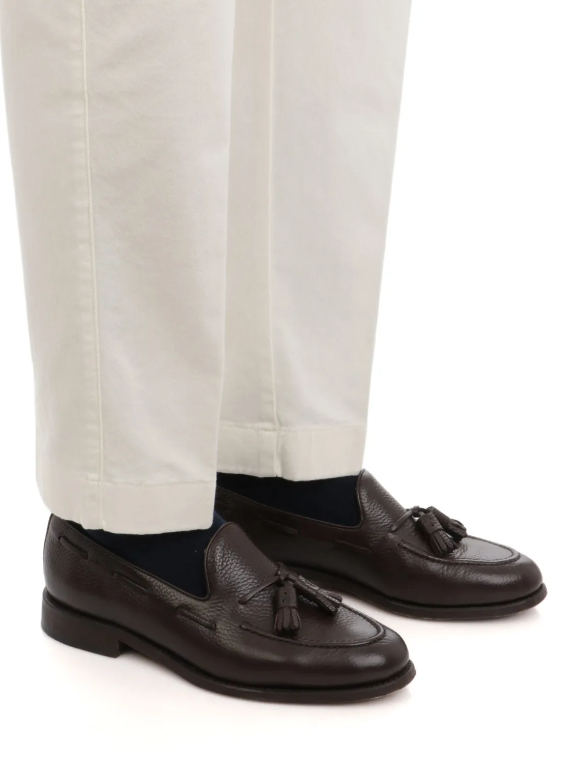 Berwich | Pantalone Chino Uomo Lucano Crop>Uomo Pantaloni