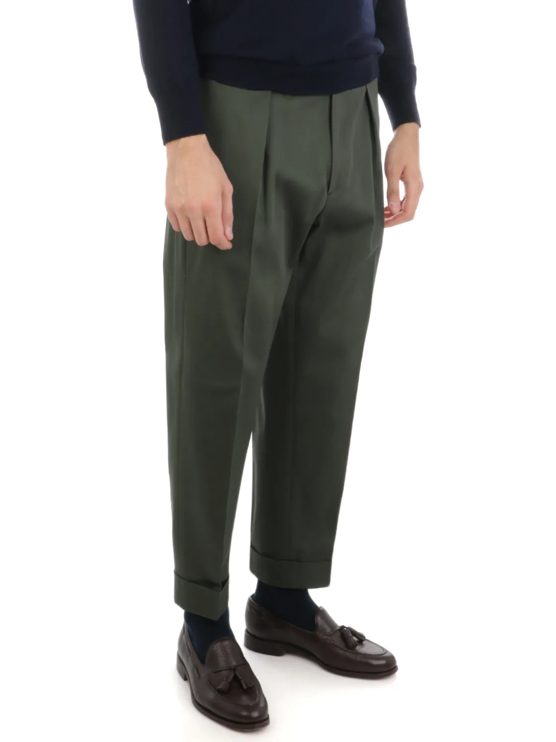 Berwich | Pantalone Uomo Chiaia in Cotone Stretch>Uomo Pantaloni