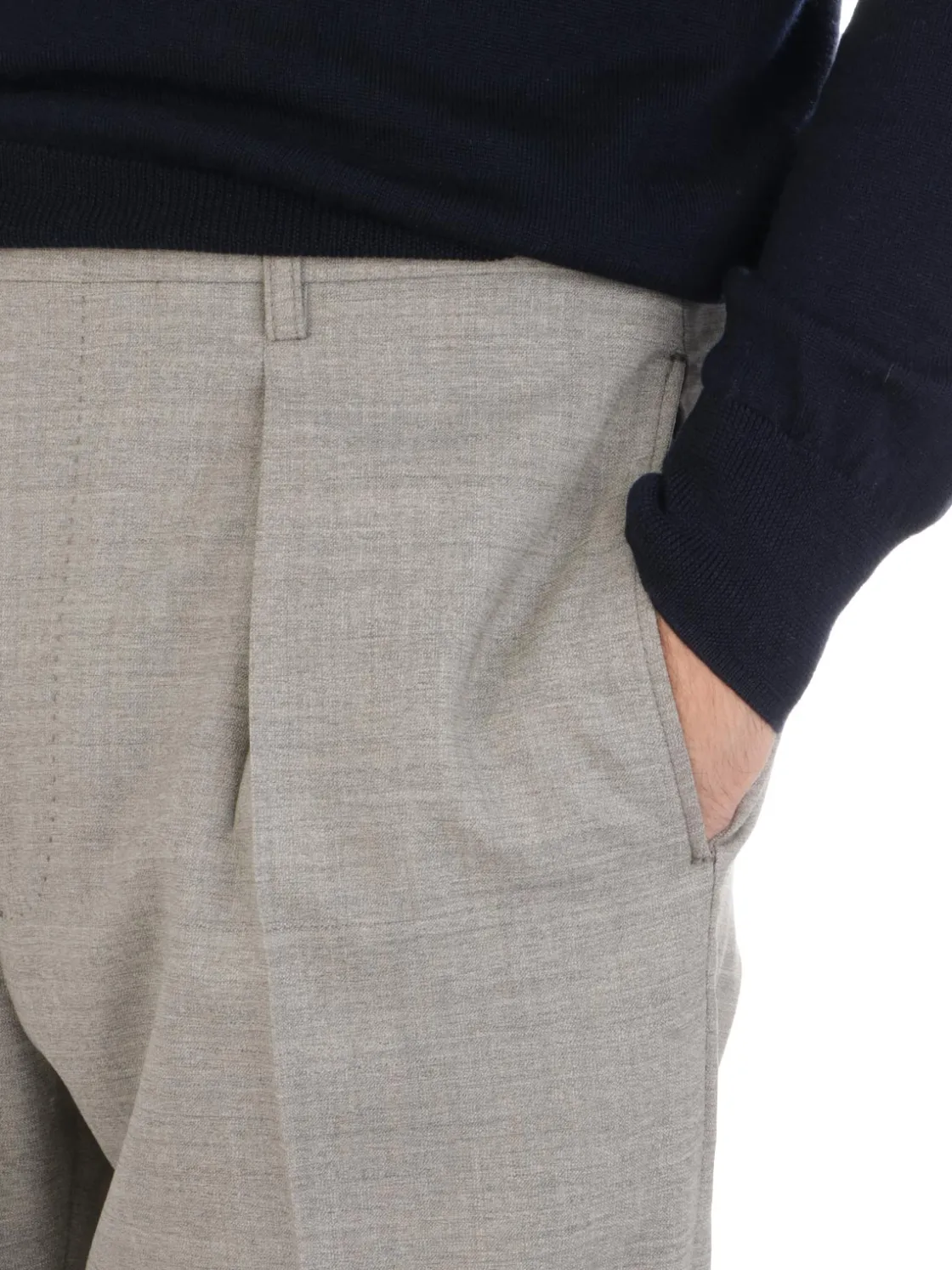 Berwich | Pantalone Uomo Chiaia in Fresco Lana>Uomo Pantaloni