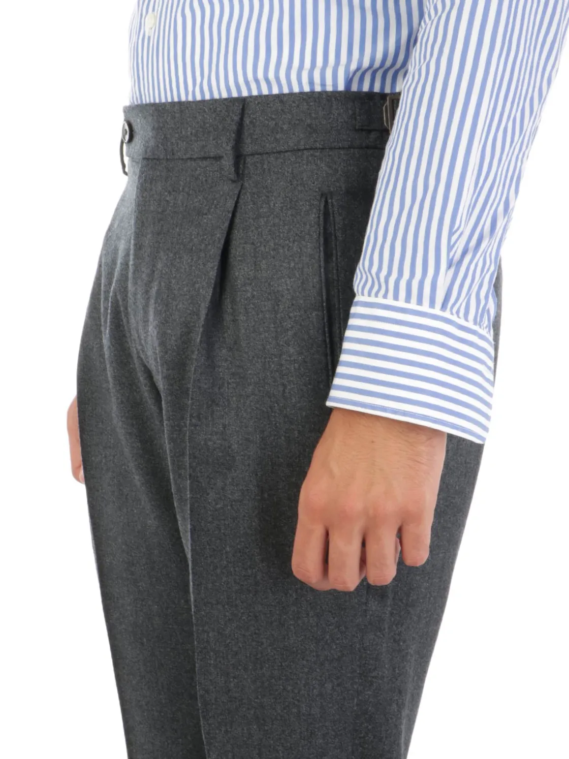 Berwich | Pantalone Uomo Morello con Pince>Uomo Pantaloni
