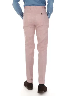 Berwich | Pantalone Uomo Retrolong in Lino>Uomo Pantaloni