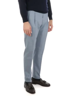 Berwich | Pantalone Uomo Retro in Lana Stretch>Uomo Pantaloni