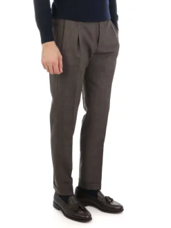Berwich | Pantalone Uomo Retro in Lana e Seta>Uomo Pantaloni