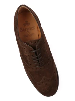 Berwick 1707 | Scarpa Derby Brogue Donna in Suede><noscript><img width=