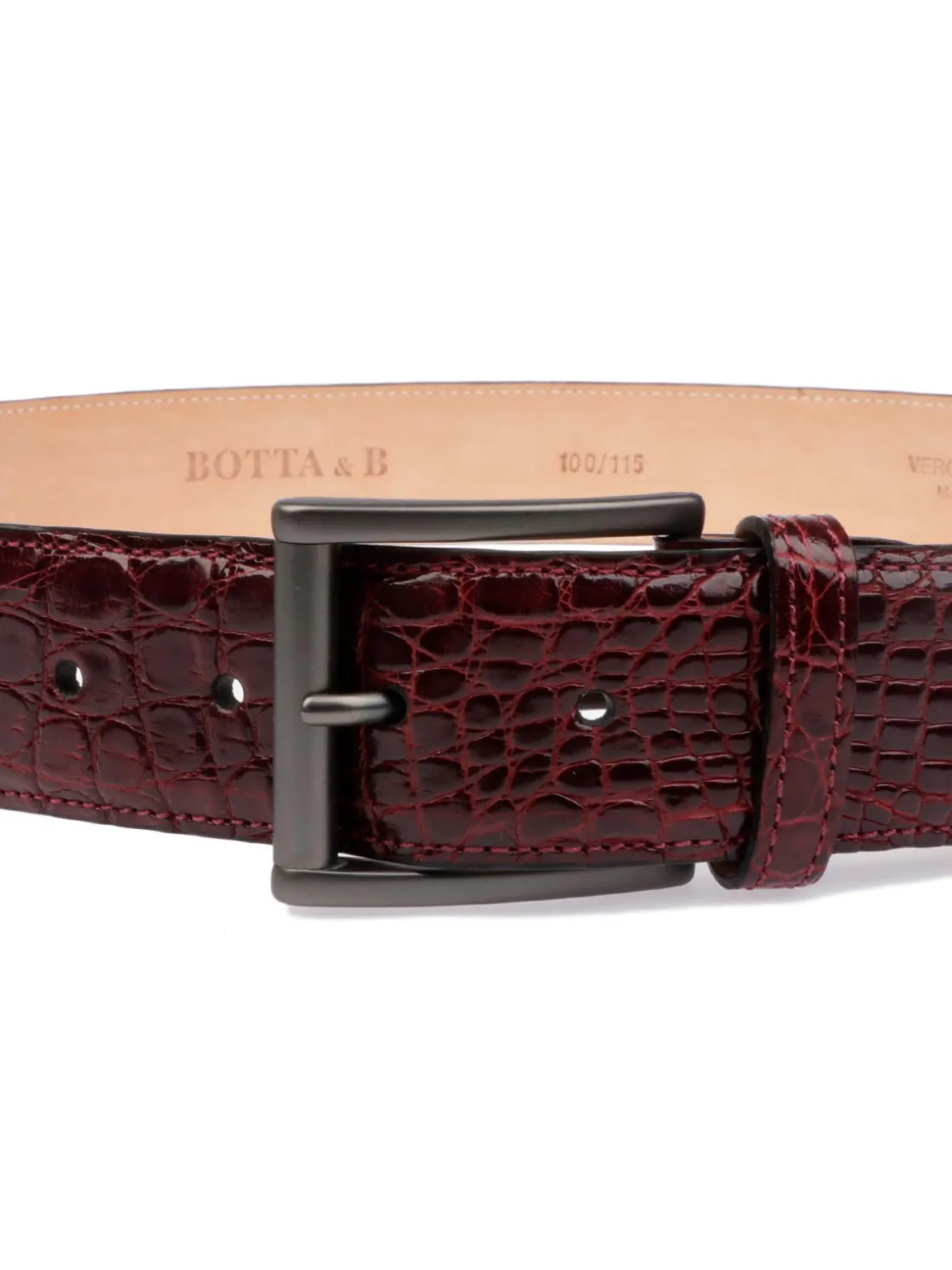 Botta & B BOTTA&B | Cintura Coccodrillo Uomo>Uomo Cinture