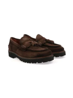 Botti | Mocassino Uomo in Suede con Nappine>Uomo Mocassini