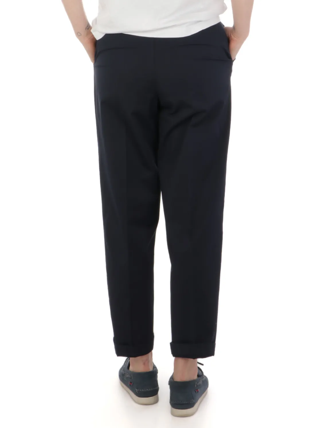 Briglia 1949 | Pantaloni Donna a Ovetto in Cotone Stretch>Donna Pantaloni