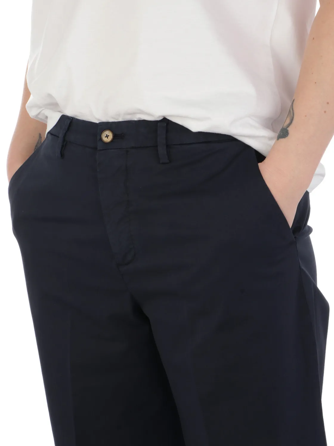 Briglia 1949 | Pantaloni Donna a Ovetto in Cotone Stretch>Donna Pantaloni