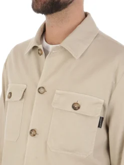 Brooksfield | Overshirt Uomo in Cotone e Lino><noscript><img width=