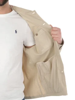 Brooksfield | Overshirt Uomo in Cotone e Lino><noscript><img width=