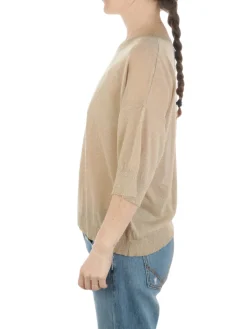 B.YU | Maglia Donna Boxy Lurex>Donna Maglie