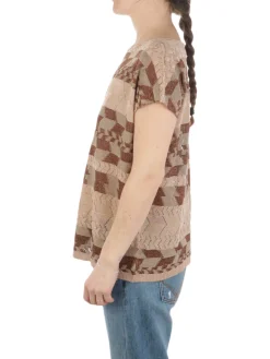 B.YU | T-Shirt Donna Boxy Lurex>Donna T-Shirts