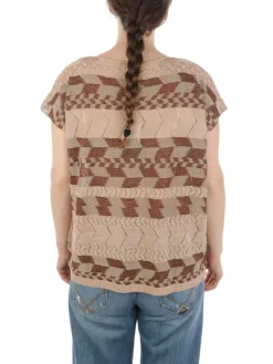 B.YU | T-Shirt Donna Boxy Lurex>Donna T-Shirts