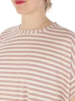 B.YU | T-Shirt Donna Girocollo Riga Lurex><noscript><img width=