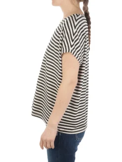 B.YU | T-Shirt Donna Scollo a V Riga Lurex>Donna T-Shirts
