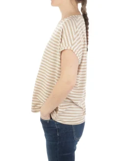 B.YU | T-Shirt Donna Scollo a V Riga Lurex>Donna T-Shirts