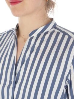 Caliban | Camicia Donna Riga Bretone Stretch><noscript><img width=