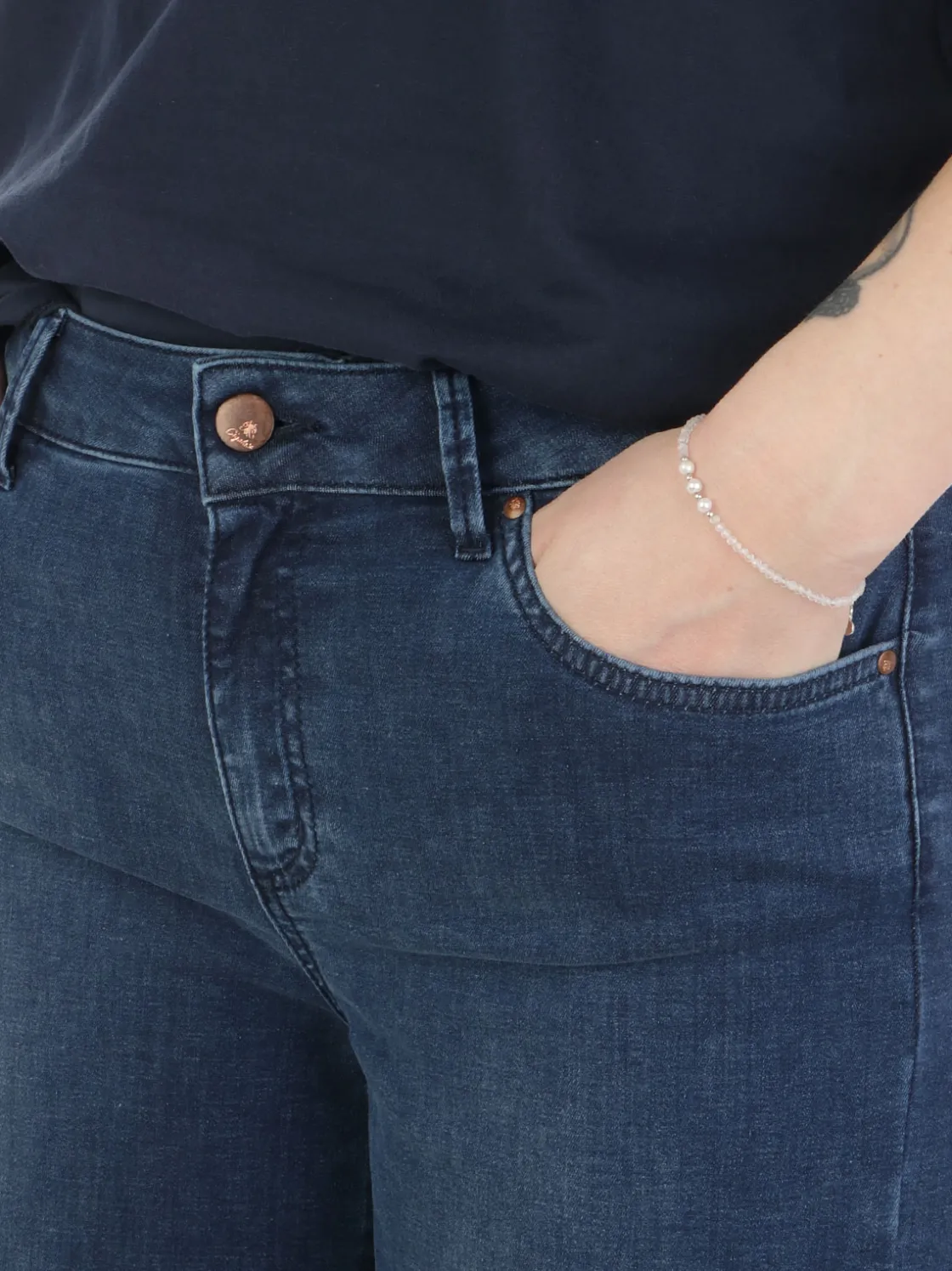 Cigala’s CIGALA'S | Jeans Donna Palazzo Crop Dyed>Donna Jeans