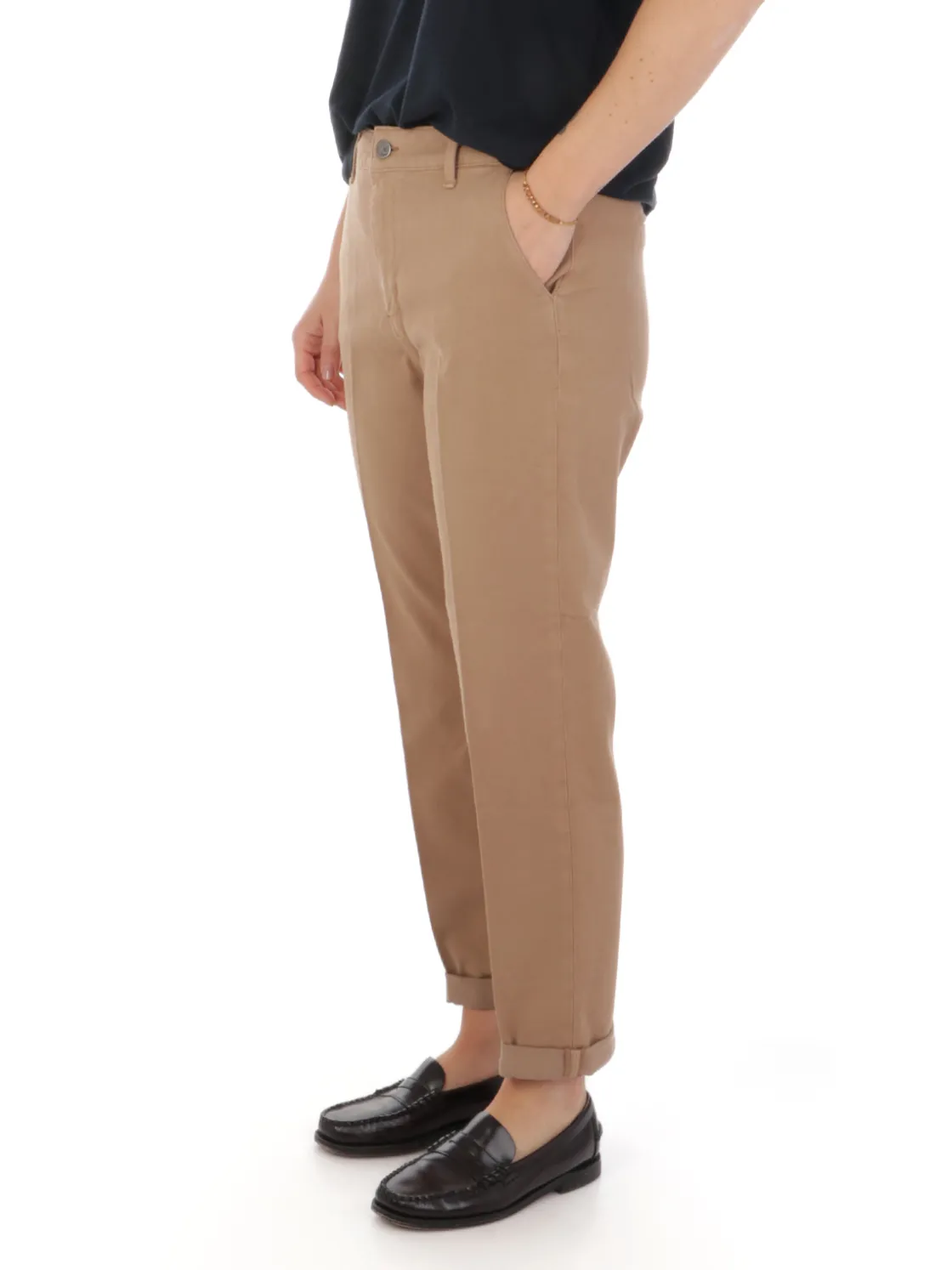 Cigala’s CIGALA'S | Pantaloni Donna Relaxed Chino Dyed>Donna Pantaloni
