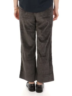 Cigala’s CIGALA'S | Pantaloni Donna Palazzo Crop a Coste>Donna Pantaloni