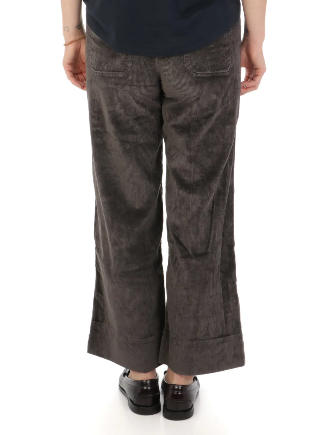 Cigala’s CIGALA'S | Pantaloni Donna Palazzo Crop a Coste>Donna Pantaloni