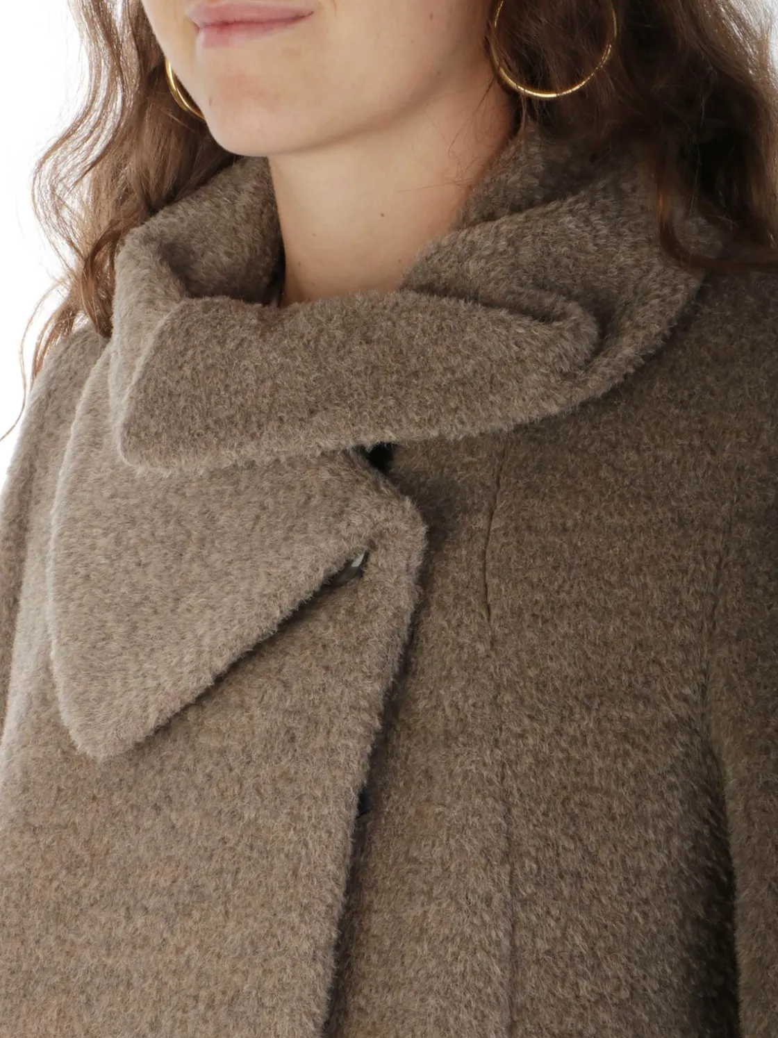 Cinzia Rocca | Cappotto Corto Donna in Lana e Alpaca>Donna Cappotti E Trench