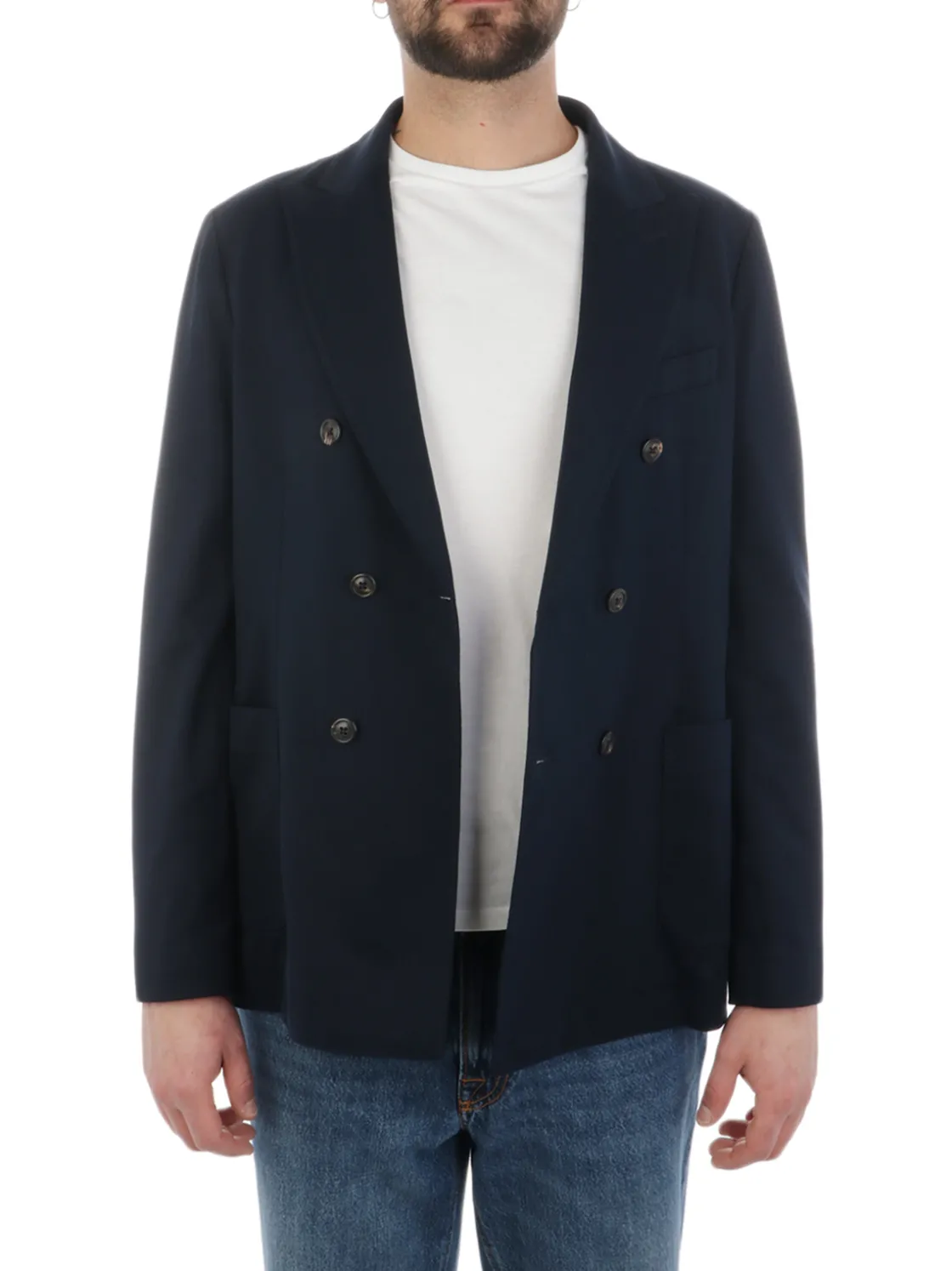 Circolo 1901 | Giacca Doppiopetto Uomo in Cotone Piqué>Uomo Blazer E Giacche